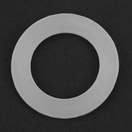 1/2 Flat Gasket 12pcs Silicone O-ring Flat Gasket White Silicone O-Ring Sealing Washers for Bellows Hoses 